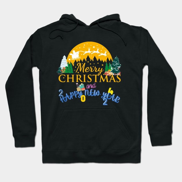 Merry Xmas and Happy New Year Hoodie by EpicClarityShop